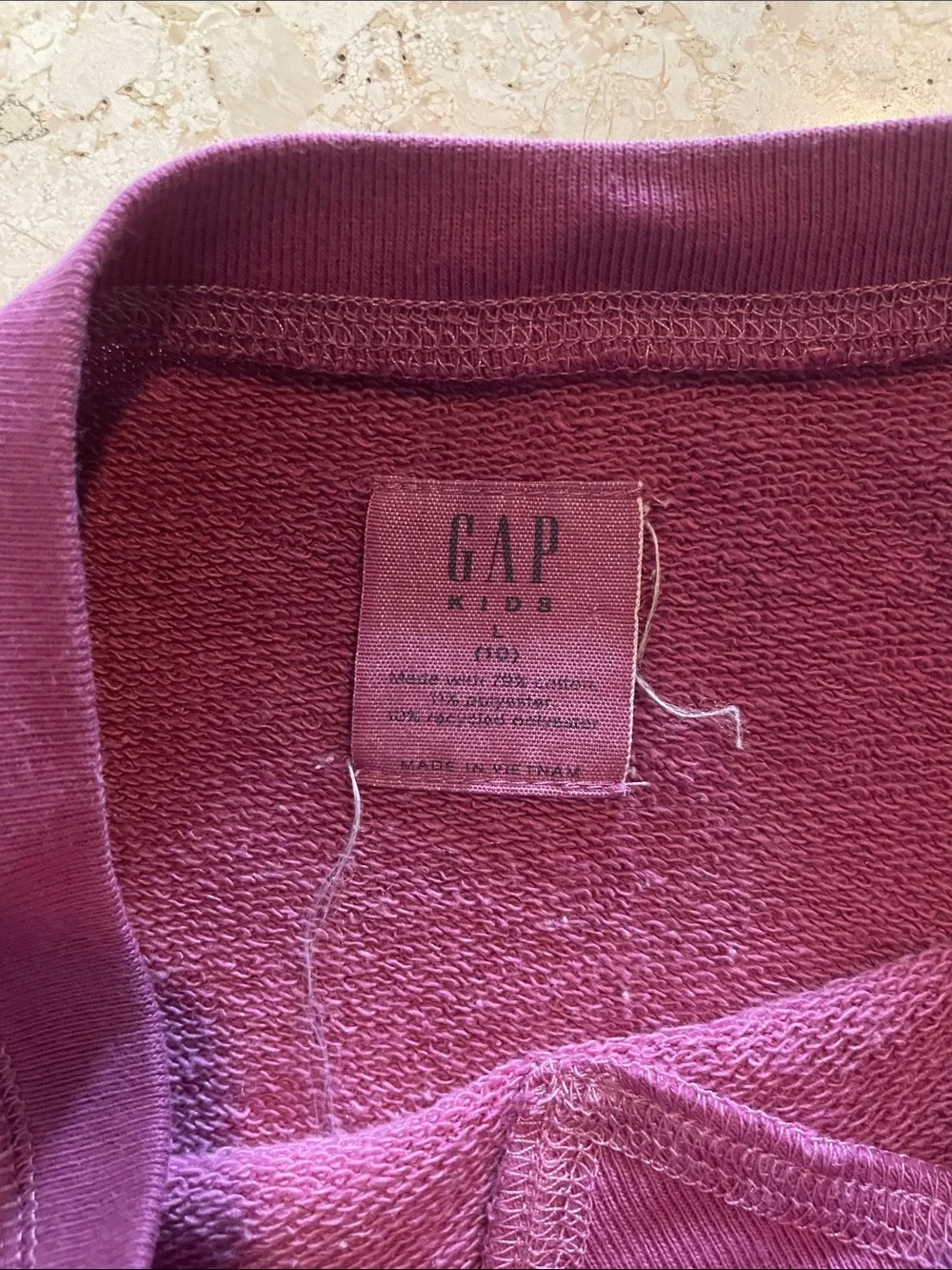 GAP Girls Ombre Pink to Purple Crewneck Sweatshirt